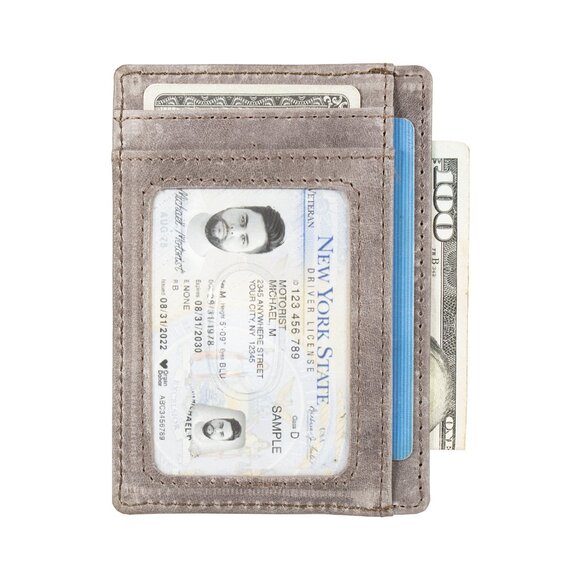 Leather Credit Card Holder for Men - Picture 13 of 15